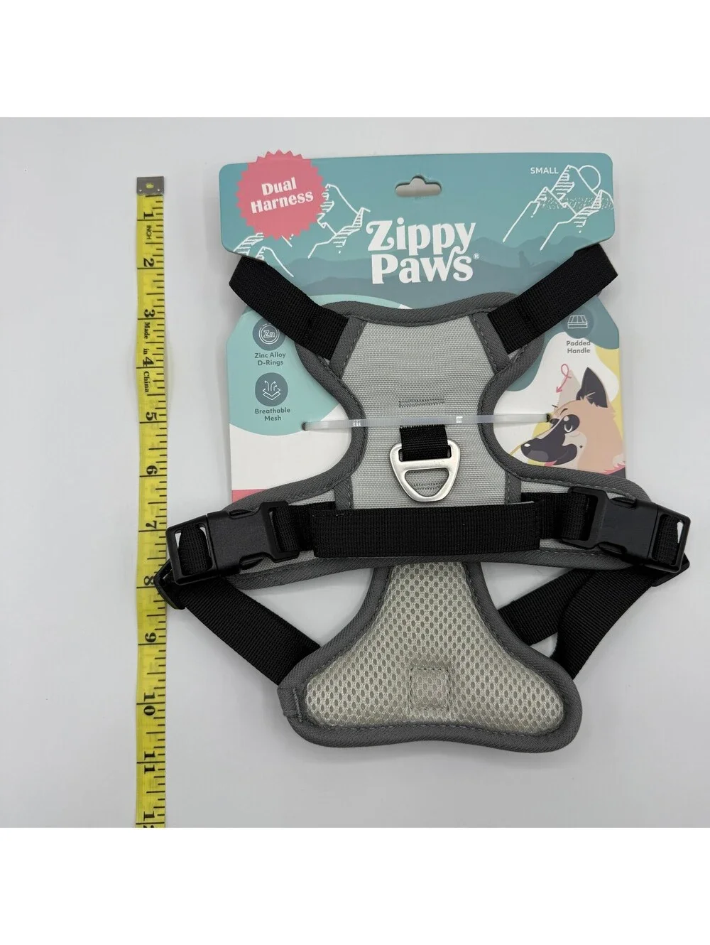 ZippyPaws No Pull Dog Harness Small Gray Grey 10 to 20 lbs ZPC-C0002 Zippy Paws